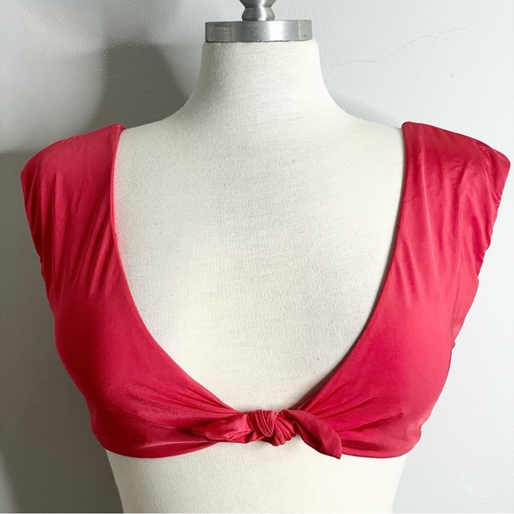 TRINA TURK Getaway Solid Cap Sleeve Bikini Top - Picture 5 of 12
